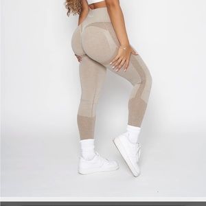 pchee bum size small nude leggings